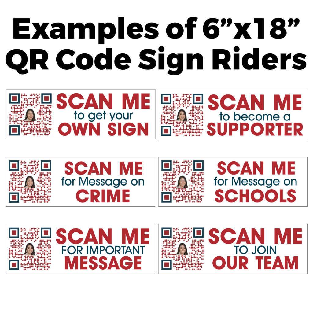 QR Code Sign Rider for Political Yard Signs | VictoryStore ...
