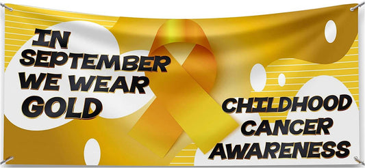 childhood cancer awareness banner
