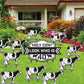 Birthday Yard Decoration - Holy Cow! Look Who Is... - FREE SHIPPING