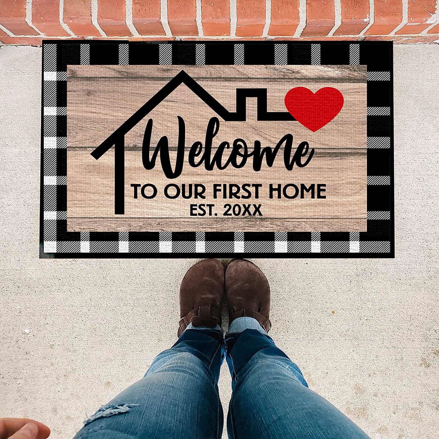 Welcome to Our First Home Doormat