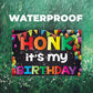 waterproof birthday yard sign
