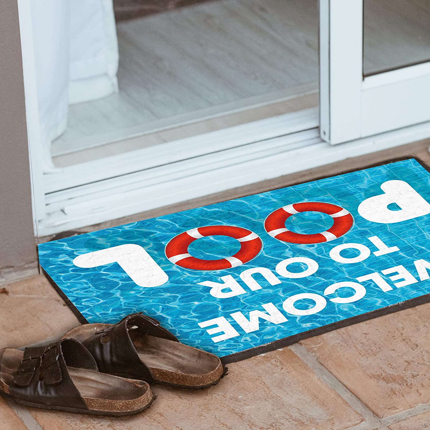 welcome to our pool doormat