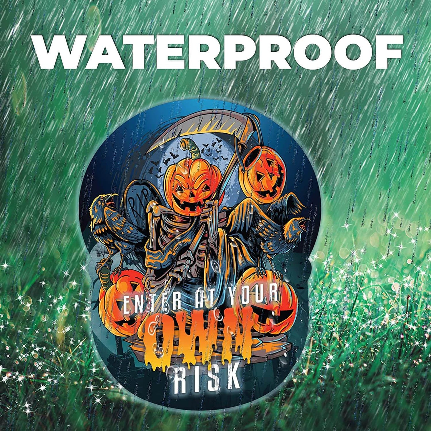 waterproof halloween yard sign