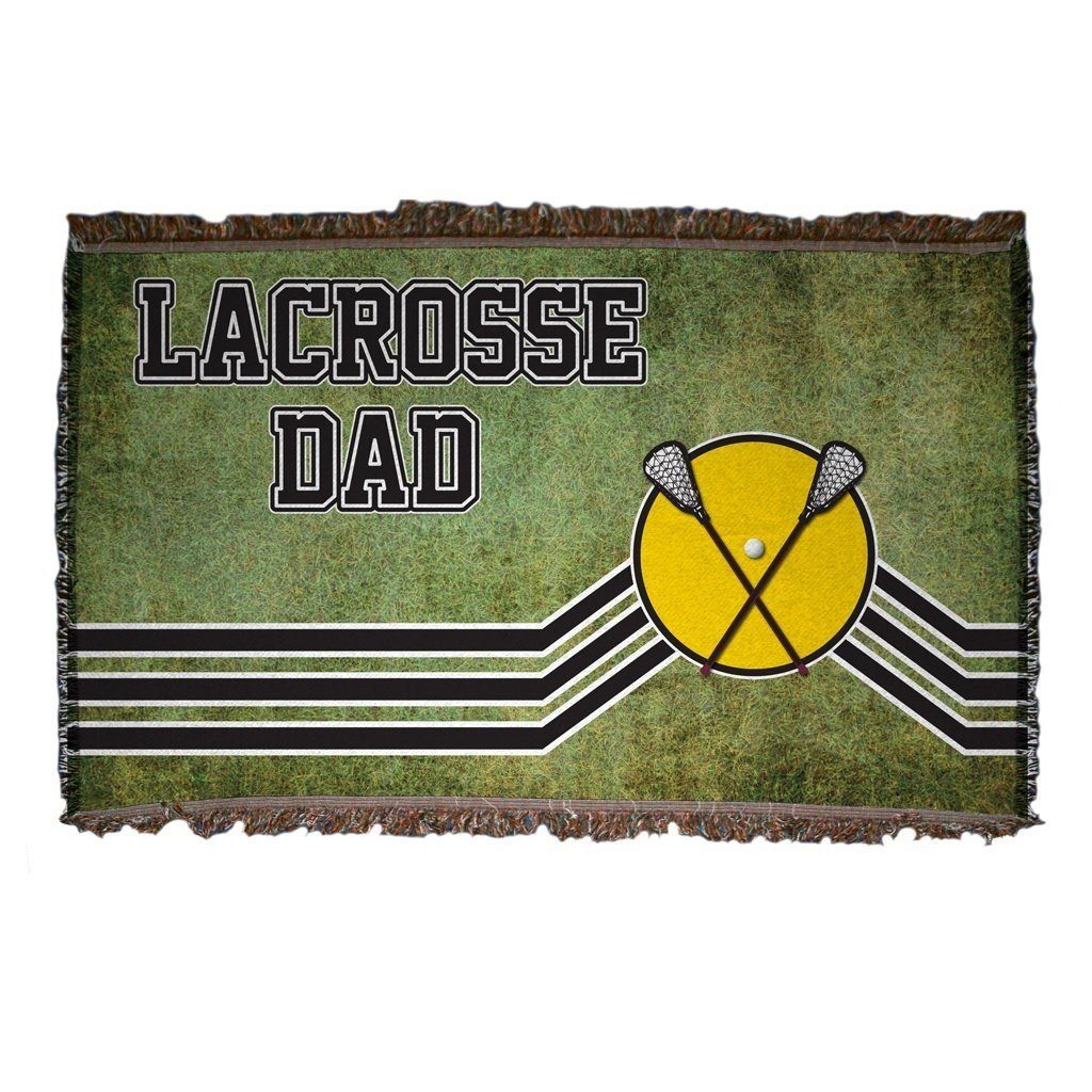 Lacrosse Dad Woven Blanket