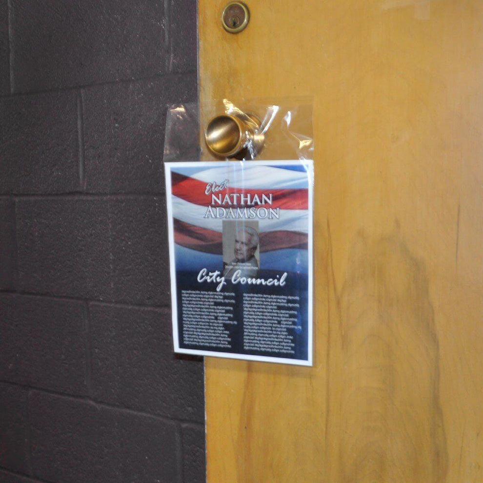 9"x14" Bundle of Clear Literature Door Knob Bags