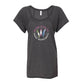 Alpha Xi Delta Women's Raglan T-shirt - Feather Dream Catcher - FREE SHIPPING