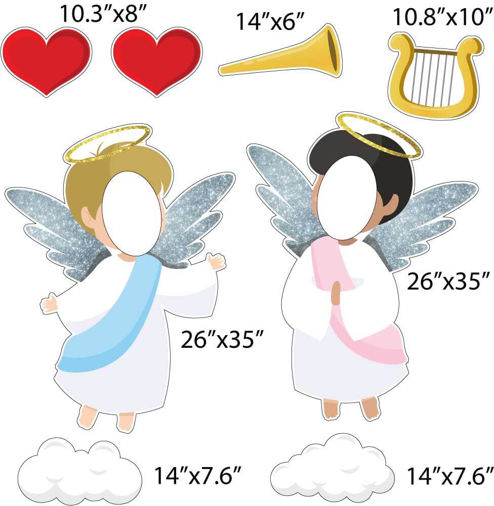 Religious Angels yard decoration photo props.