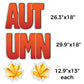 Autumn Greeting yard sign letters