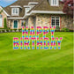 pop it pattern birthday yard sign letters