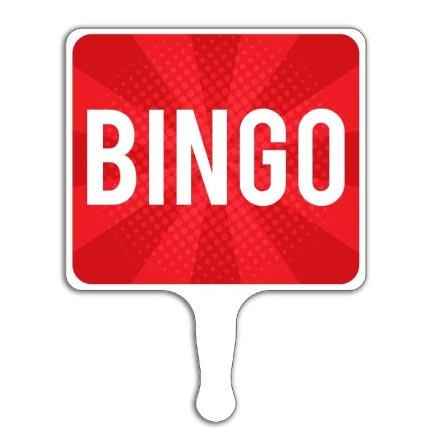 Bingo Hand Held Paddle Sign