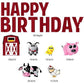 Barnyard Themed Happy Birthday Yard Letters and Decorations - FREE SHIPPING