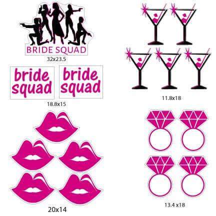 Bride Squad Bachelorette Yard Signs & Decorations
