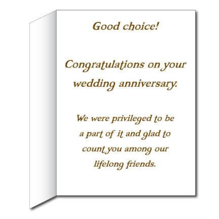 3' Stock Design Giant Anniversary Card 'Shotgun Wedding' W/envelope