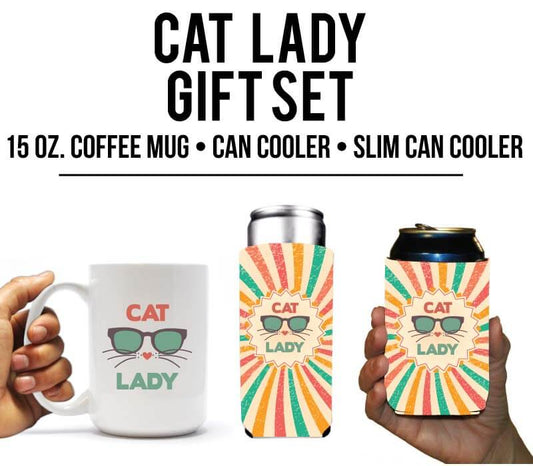 Cat lady theme Christmas or Birthday gift for cat lovers