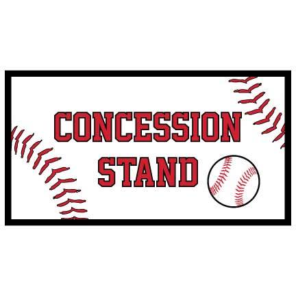 Concessions Banner - Baseball Concessions Waterproof Vinyl Banner