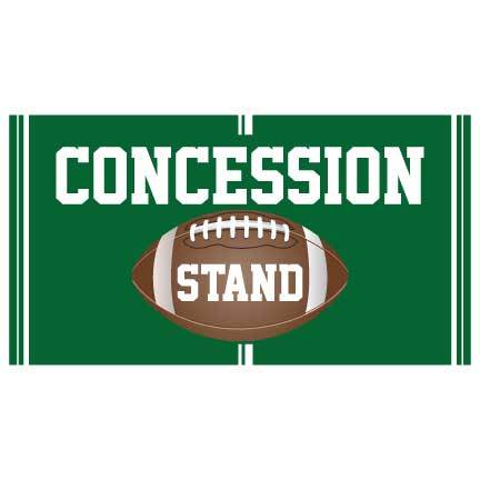 Concessions Banner - Football Concessions Waterproof Vinyl Banner