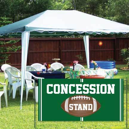 Concessions Banner - Football Concessions Waterproof Vinyl Banner