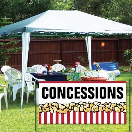 Concessions Banner - Concessions Stand Banner Waterproof Vinyl