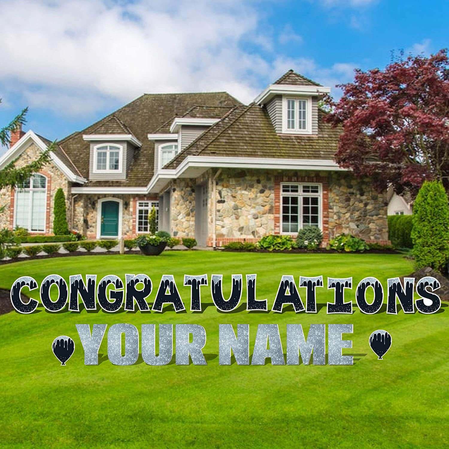 Congratulations Yard Sign Letters