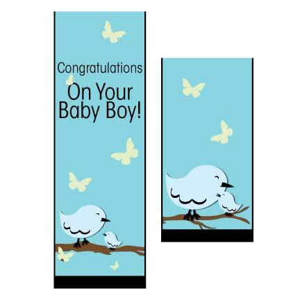 Congratulations On Your Baby Boy Door Banner