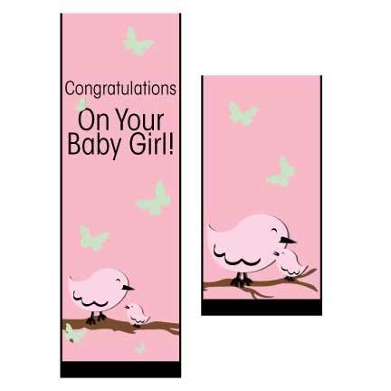 Congratulations On Your Baby Girl Door Banner