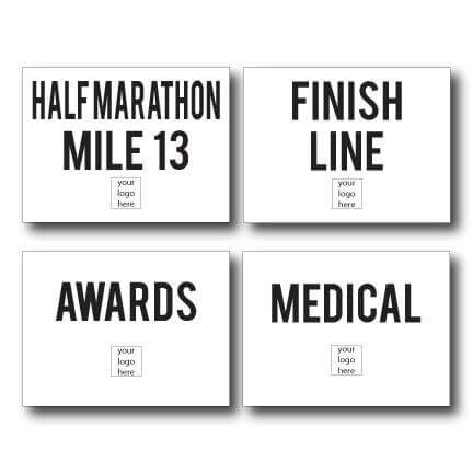 Custom Half Marathon Yard Sign Package