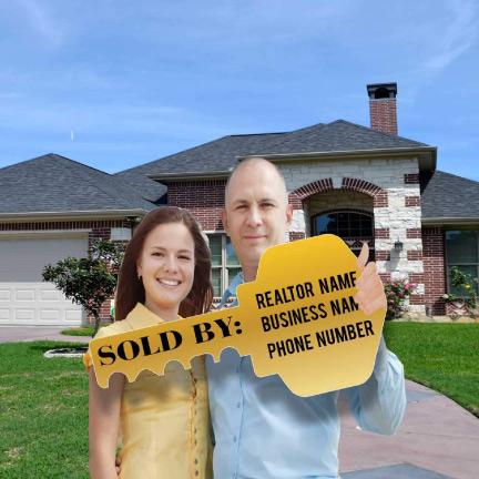 Realtor Photo Props - Sold by Custom Real Estate Signs