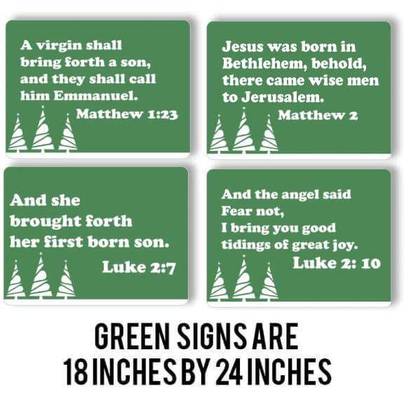bible verses for Christmas Nativity Scene