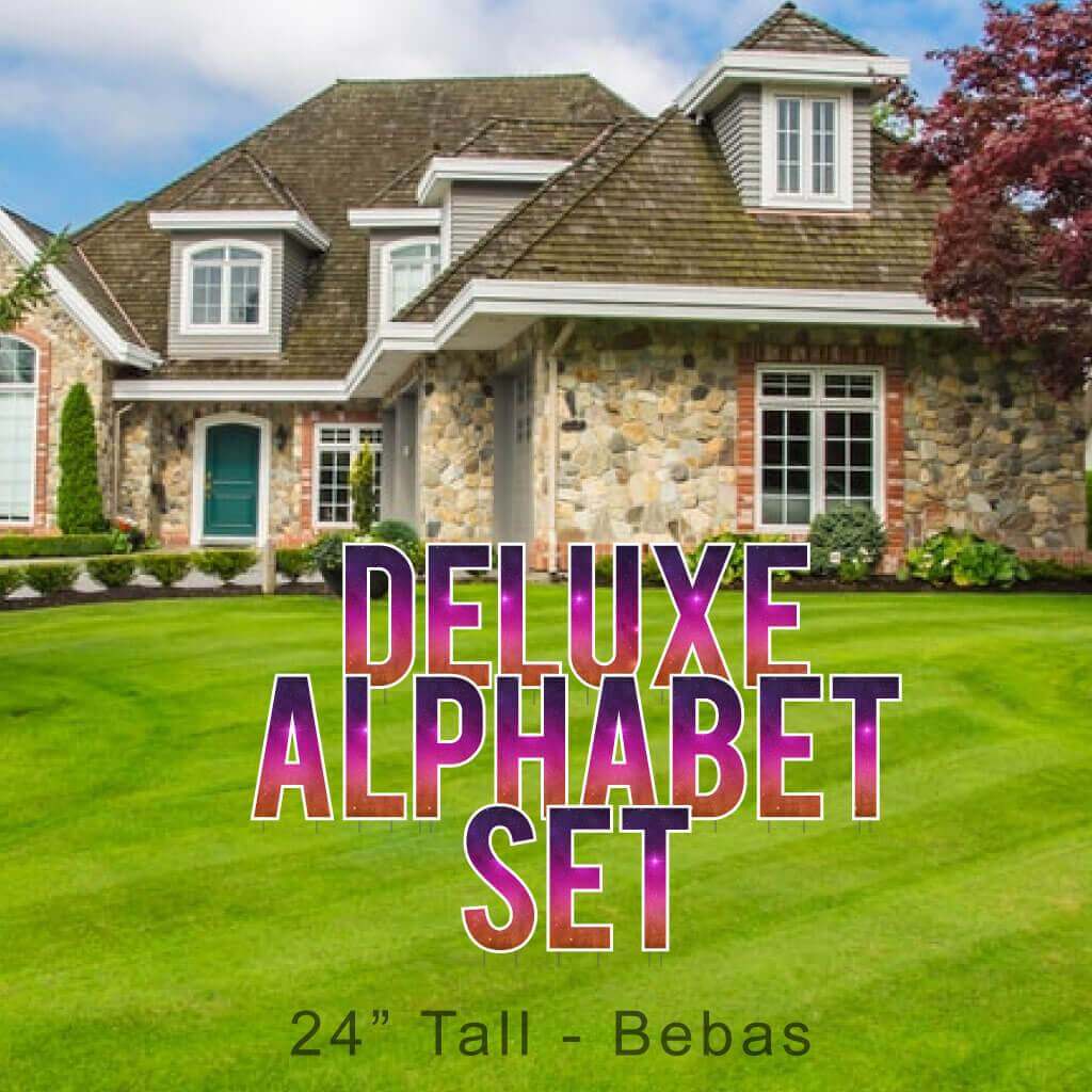 24 inch Bebas Deluxe Yard Sign Letter Alphabet set