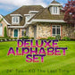 sunset patterned yard letters deluxe alphabet set with extra letters
