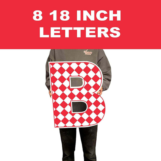 18 inch tall letters for Kentucky Derby Yard Decoration Set