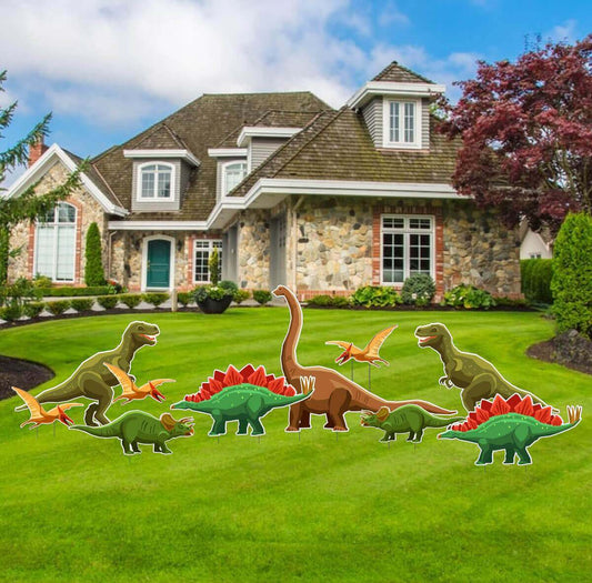 Dinosaur Yard Greeting Accessory Kit - 10 pc set