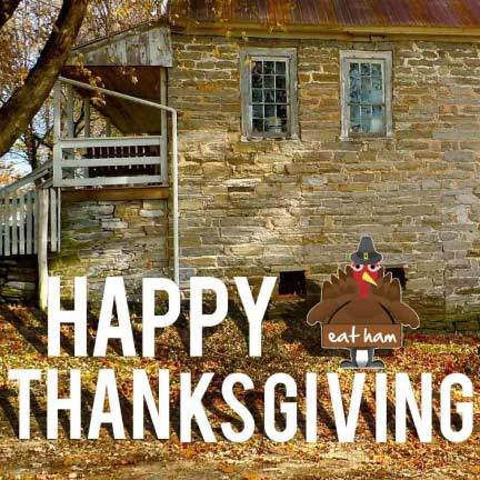 Happy Thanksgiving 'EAT HAM' Turkey Yard Decoration - FREE SHIPPING