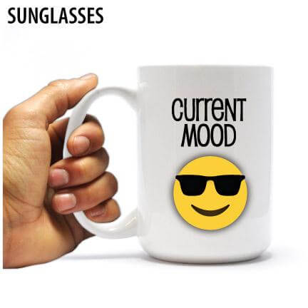 Current Mood Emoji Coffee Mugs