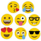 large emoji faces yard decorations