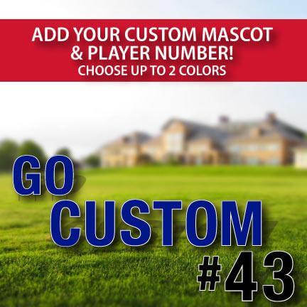 Custom 'Go Team' plus Player Number Yard Letters - FREE SHIPPING