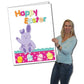 Giant Easter Greeting Card - Happy Easter with Bunny