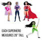 Girl Superhero Yard Greeting Accessories - 11 pc set