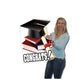 3' Tall Design Your Own Graduation Shaped Card
