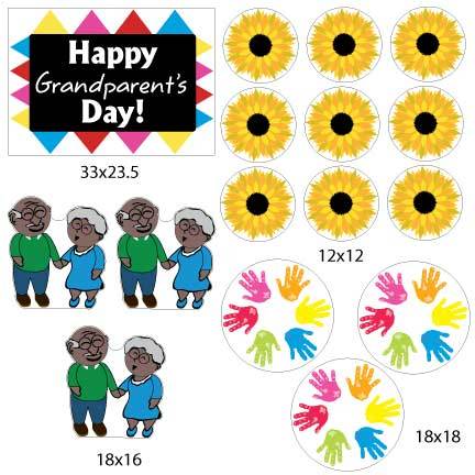 Happy Grandparent's Day (Dark Skin Tone) Yard Decorations