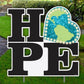 HOPE lighted yard sign