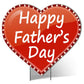 Giant Happy Father's Day Lighted Heart Yard Sign