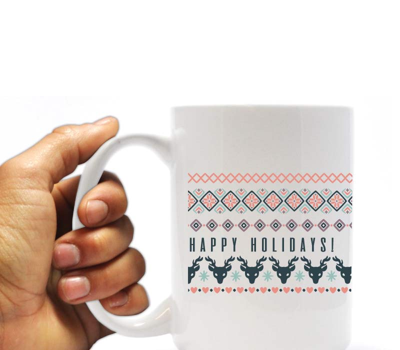 Ugly Sweater Themed Coffee Mug Holiday Gift