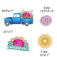 Vintage Truck and Flowers Yard Card