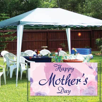 Happy Mother's Day Banner - Watercolor Waterproof Vinyl Banner