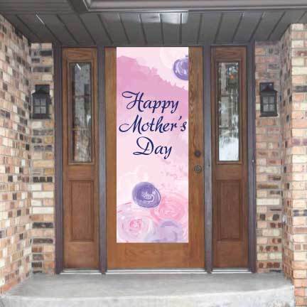 Happy Mother's Day Door Banner - Watercolor