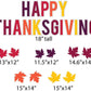 Happy Thanksgiving with Leaves Yard Greeting 27 piece set FREE SHIPPING