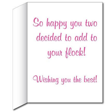 3' Tall Stock Design It's A Girl Giant Baby Card