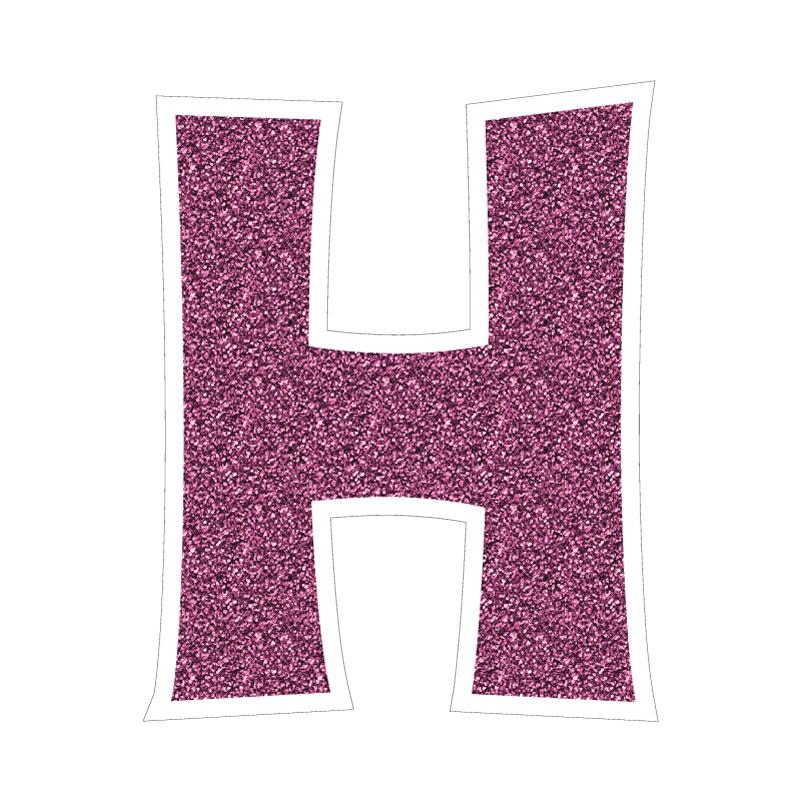 pink glitter happy birthday yard letters