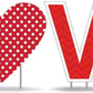 LOVE Valentine Yard Letters 4 pc Set